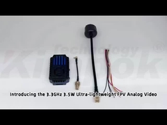 3.3G 3.5W FPV UAV ভিডিও ট্রান্সমিটার 3.3Ghz VTX IRC 24CH 25mW/2000mW/3500mW FPV VTX মডিউল সহ