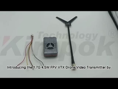 1.7Ghz VTX ওয়্যারলেস ইউএভি ভিডিও ট্রান্সমিটার সমর্থন আইআরসি ট্রাম্প ভিডিও লিঙ্ক 4W আরএফ পাওয়ার VTX
