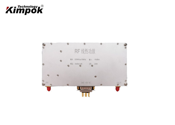 300MHz 20W RF লিনিয়ার পাওয়ার এমপ্লিফায়ার 59dB 28V অ্যান্টি ইন্টারফারেন্স সহ