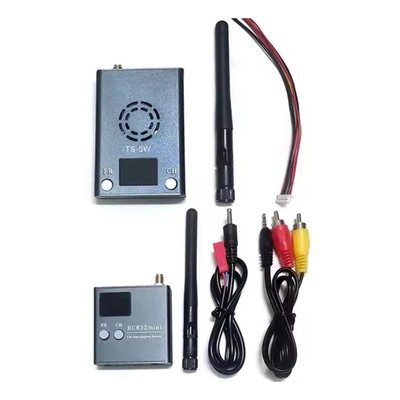 5.8GHz 5W ড্রোন ভিডিও ট্রান্সমিটার এবং রিসিভার 5.8G VTX VRX আল্ট্রা আরসি FPV ভিডিও ট্রান্সমিশন