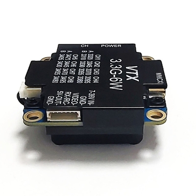 3.3G 6W FPV ড্রোন VTX VRX 3.3Ghz ওয়্যারলেস ভিডিও ট্রান্সমিটার রিসিভার অডিও ভিডিও ট্রান্সমিশন