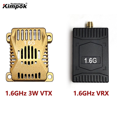 3W ট্রান্সমিট পাওয়ার ফ্রিকোয়েন্সি 1450MHz-1825MHz 1.6G VTX 16CH এর জন্য অ্যানালগ ভিডিও ট্রান্সমিটার
