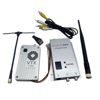 1.2G 5W ওয়্যারলেস ভিডিও ট্রান্সমিটার এবং রিসিভার 1.2Ghz FPV VTX VRX জন্য RC রেসিং ড্রোন VTX