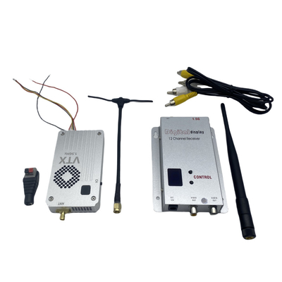 1.5G 5W FPV ওয়্যারলেস ভিডিও ট্রান্সমিটার এবং রিসিভার 20km লং রেঞ্জ ভিটিএক্স ভিআরএক্স আরসি রেসিং