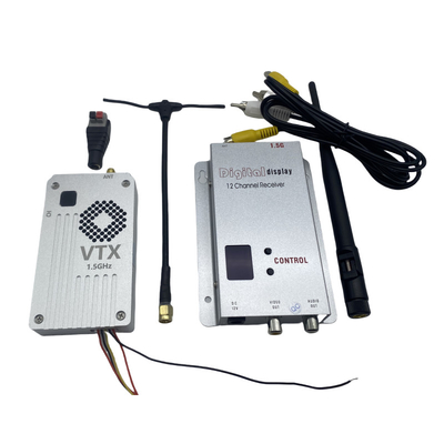1.5G 5W FPV ওয়্যারলেস ভিডিও ট্রান্সমিটার এবং রিসিভার 20km লং রেঞ্জ ভিটিএক্স ভিআরএক্স আরসি রেসিং