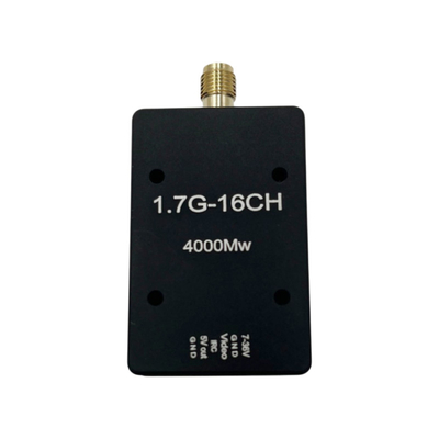 1.7Ghz 4W FPV লং রেঞ্জ ওয়্যারলেস ভিটিএক্স সহ এনালগ ভিডিও ট্রান্সমিটার ইউএভি ভিডিও টিএক্সের জন্য