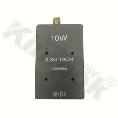 3.3G 10W ড্রোন ভিডিও ট্রান্সমিটার 3.3Ghz এফপিভি ওয়্যারলেস ভিটিএক্স লং রেঞ্জ ভিডিও ট্রান্সমিটার জন্য
