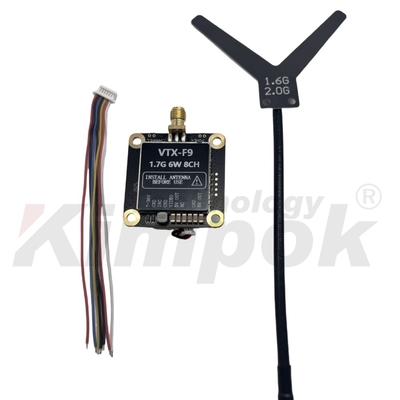 1.7G 6W ওয়্যারলেস ভিডিও ট্রান্সমিটার এবং রিসিভার 8CH সমর্থন IRC ট্রাম্প 1.7G VTX VRX