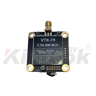 1.7G 6W ওয়্যারলেস ভিডিও ট্রান্সমিটার এবং রিসিভার 8CH সমর্থন IRC ট্রাম্প 1.7G VTX VRX