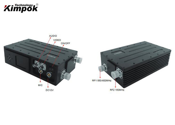 300Mhz - 4400Mhz COFDM ভিডিও ট্রান্সমিটার টু ওয়ে অডিও যোগাযোগ সহ