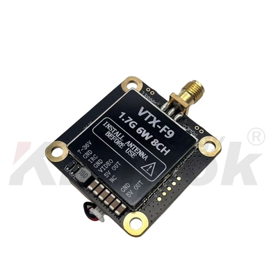 1.7G VTX 1.9G VTX 6W ওয়্যারলেস ভিডিও ট্রান্সমিটার 20km দীর্ঘ দূরত্বের চিত্র সংক্রমণ